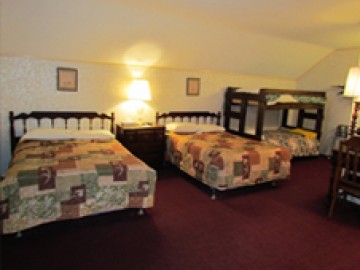 Two Double Beds with Bunk Bed